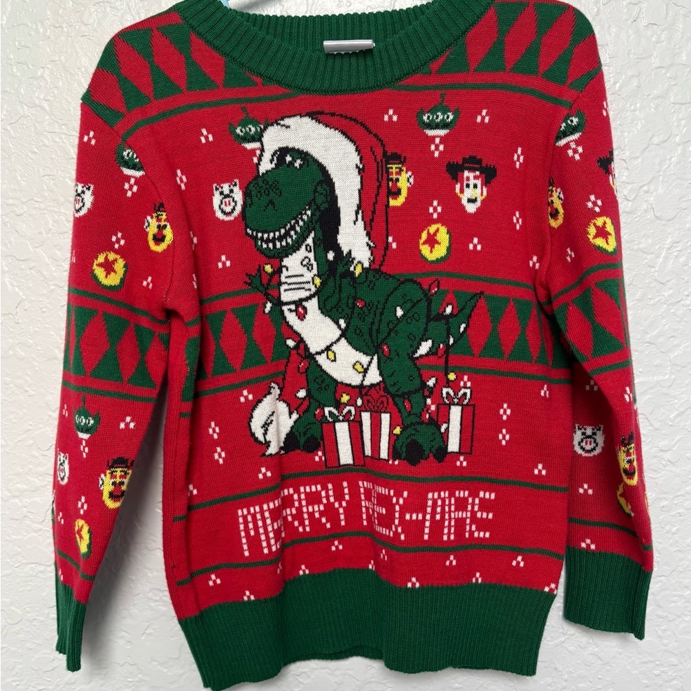 Merry Rexmas Red and Green Sweater